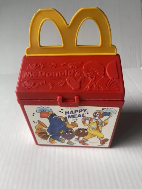 Vintage McDonald's Fisher Price 1989 Red Plastic Happy Meal Box Parade Ronald Vintage McDonald's Fisher Price 1989 Red Plastic Happy Meal Box Parade Ronald