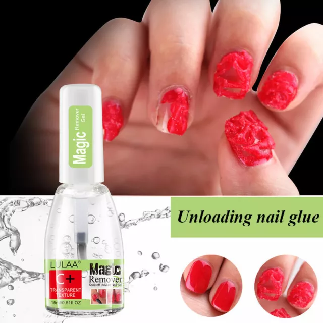 15ML Esmalte de Uñas Estallido Magia Gel Rápido Removedor Soak Off Uña Cleaner