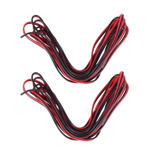 2x 20 Gauge Pro 3 metri rosso nero zip wire awg cavo ground spiaggiad Cop2273