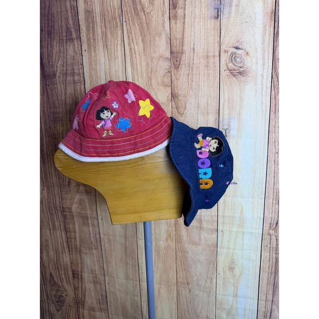 Vintage 2004 Dora the Explorer Nick Jr. Viacom Bucket Hat Bundle Toddler Kids Dora the Explorer Baby Hats for sale | eBay main image 4