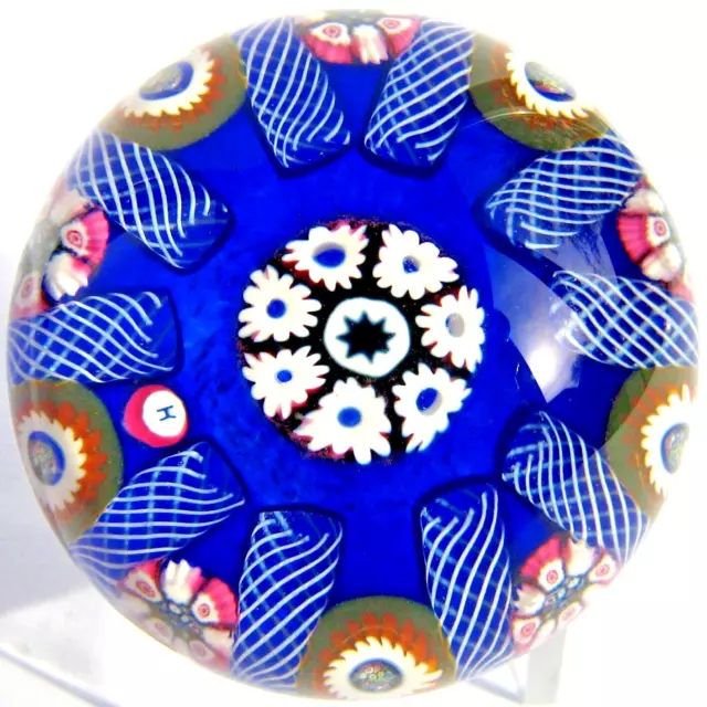 Briefbeschwerer Paperweight PAUL YSART Millefiori Cartwheel, Harland Years