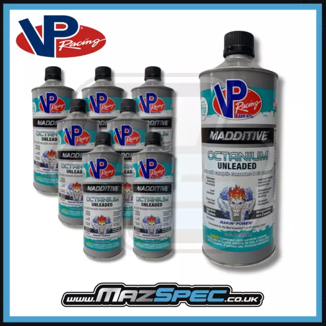 VP Racing Fuels Madditive Octanium Race Octane Booster 946ml Bulk Deal x8 Flasche