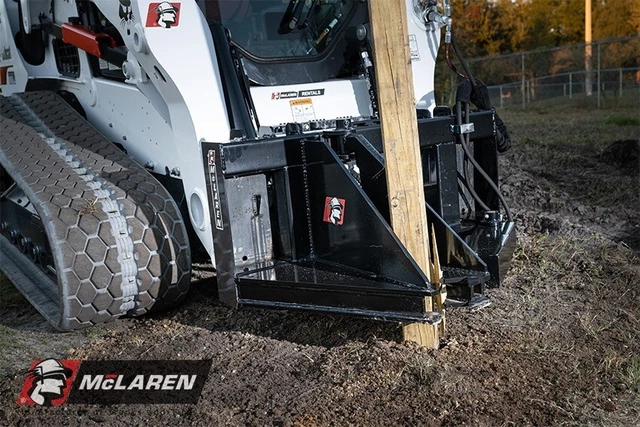 Skid Steer Tree Puller Post Puller Attachment Heavy Duty for John Deere Machines