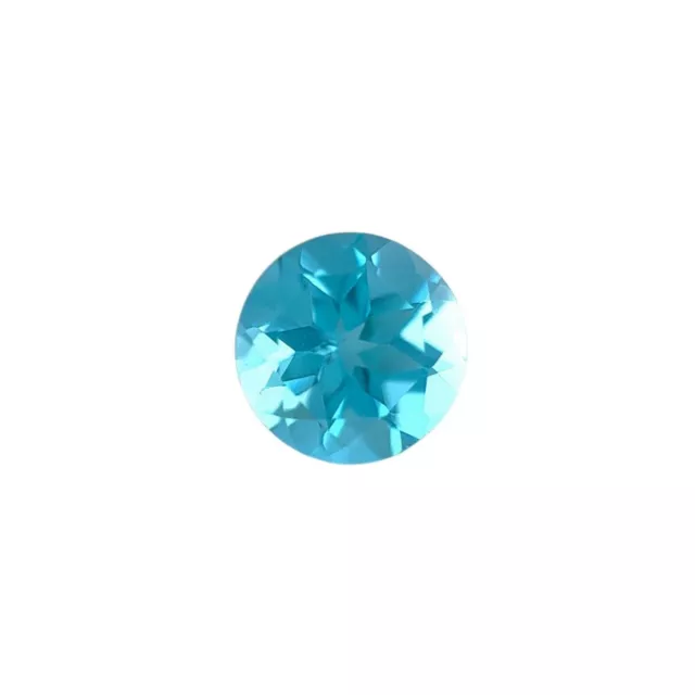 NATURAL Topaz 6mm Swiss Blue Round Cut 1 Carat Vivid Calibrated Gem Supply