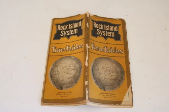 ROCK ISLAND SYSTEM MAY 1903 CHICAGO IL TIME TABLES RAILWAY RAILROAD TRAIN Paper