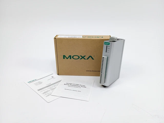 MOXA IOLOGIK E1240 Ethernet I/O Serveur 8xAI Modbus / Tcp EUR 214,57 ...