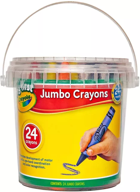 Crayola Jumbo Wax Crayons My First 8-Pack Easy Grip Chunky