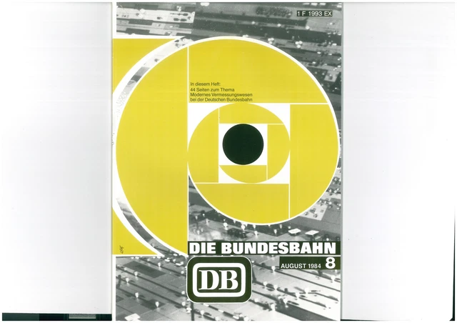 La Bundesbahn DB Rivista August 1984 8/84 1609-14-86