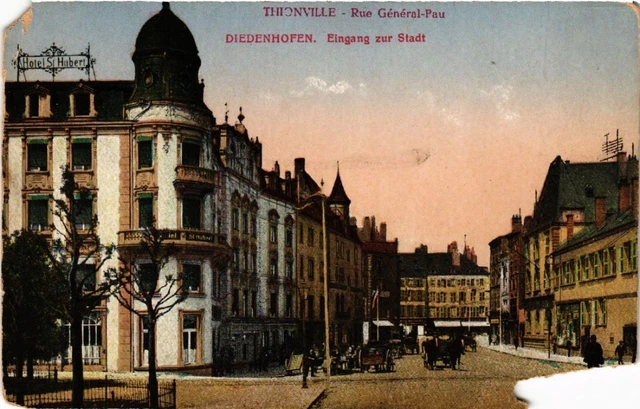 CPA AK THIONVILLE - Rue Général-Pau - DIEDENHOFEN entrance to the city (454786)