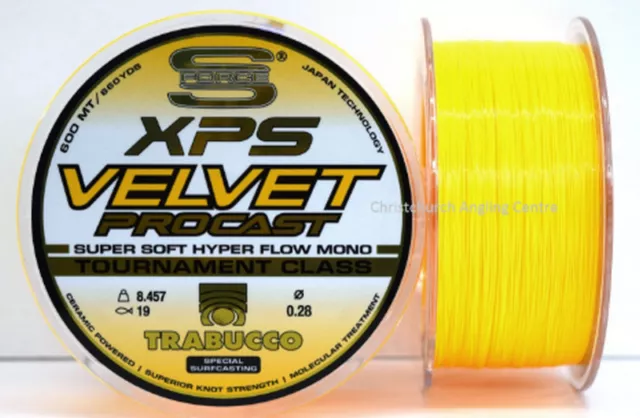 XPS pro velvet competition surf casting line from Trabucco 300/600m spools
