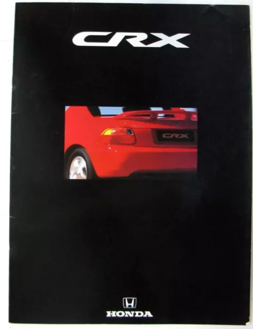 HONDA CRX Car Sales Brochure 1992 #HBRO 035/6.92/PB/40k/1 ESi VTi