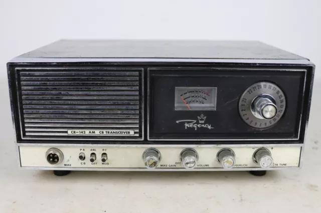 FOR PARTS/REPAIR/NOT WORKING Regency CR-142 AM CB Radio Base Station Transceiver