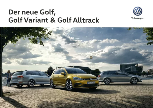 2017 VW Golf + variant + Alltrack brochure prospectus catalogue