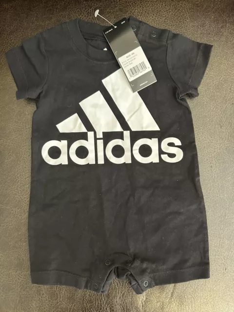 Adidas Baby Boys Clothes Bodysuit Outfit: Size 6 Months Black