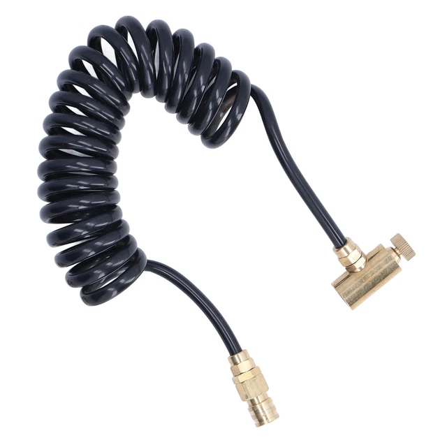 Coil Hose Extension Brass Adapters Fit For Green Gas Bottle Canister 1500psi FFG
