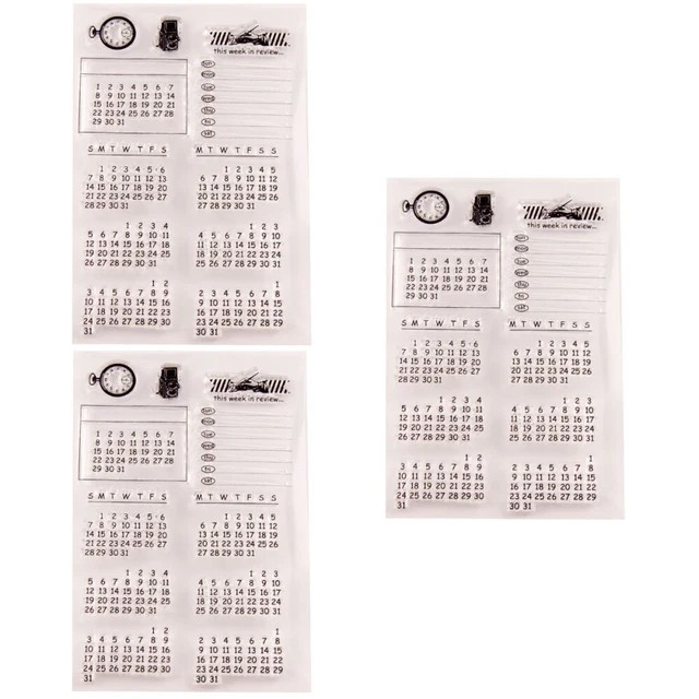 3 stücke klar stempel transparent dichtstempel für diy scrapbooking handwerk 2