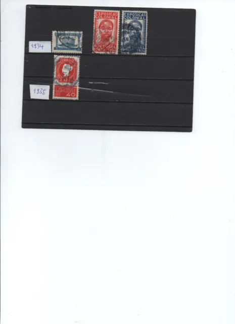 Briefmarken Portugal 1934: Expo. Colonial/ 1935: Expo. Filatelica - gestempelt