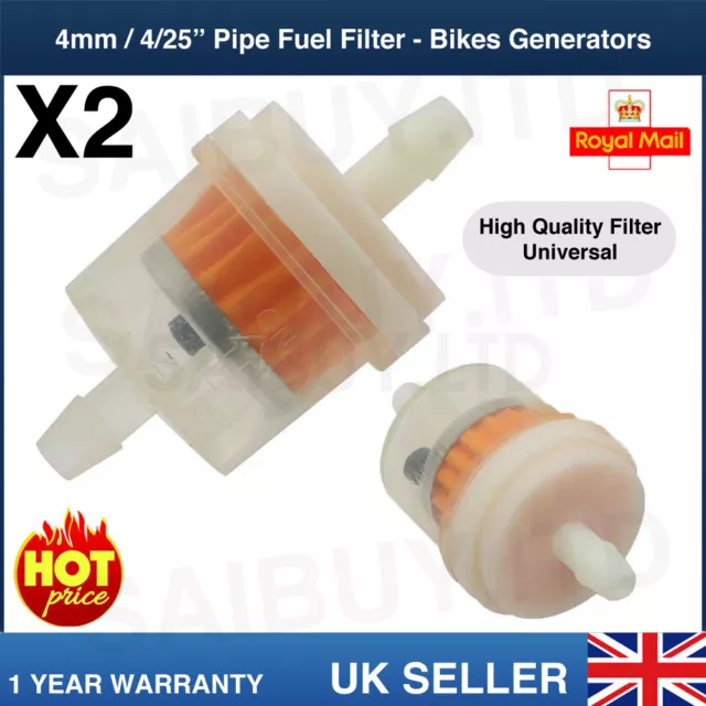 Pack of 16 Gas Inline Fuel Filter, Universal Motorcycle Petrol Inline  Filter, Quick Fuel Filter for 6-8 mm Motorcycle, Scooter, Generator,  Motorcycle