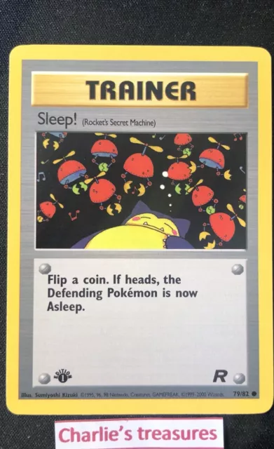 Carte Pokemon - Sleep! 1st edition - 79/82 - team rocket - US - NM+