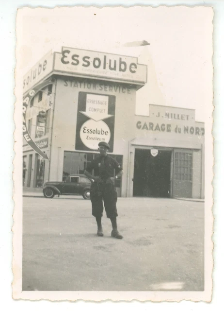 Garage CIJ Utilia – Station Service Bois Et Tôle, Petit Modèle Ancien Incomplet (AR964)