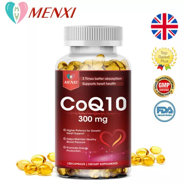 Coenzyme COQ-10 300mg Antioxidant,Heart Health Support,Increase Energy & Stamina