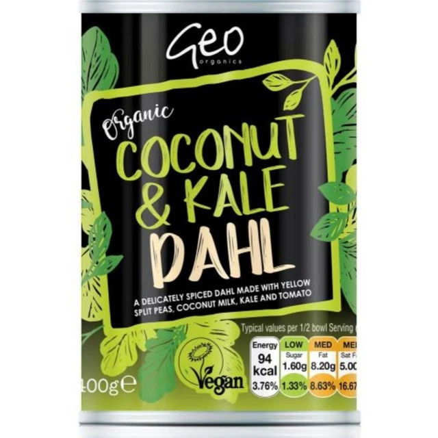 Georganics Cans - Cocco biologico e cavolo Dahl 400 g