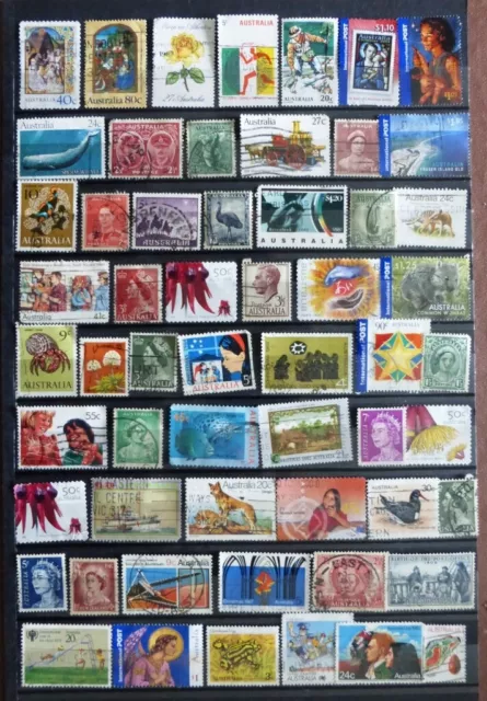Selection of used/cancelled stamps from Australia various issues- Item No G-223