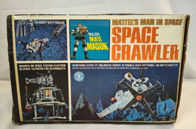 Mattel’s Man In Space 1966 SPACE CRAWLER Original Box Major Matt Mason  BOX ONLY