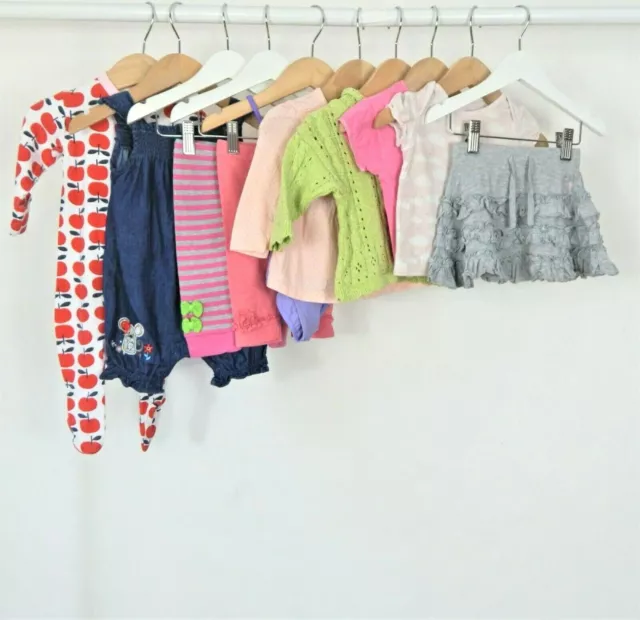 Large Girls Summer Clothes Bundle Aged 3-6 Months Mothercare Dress Skirt Tops