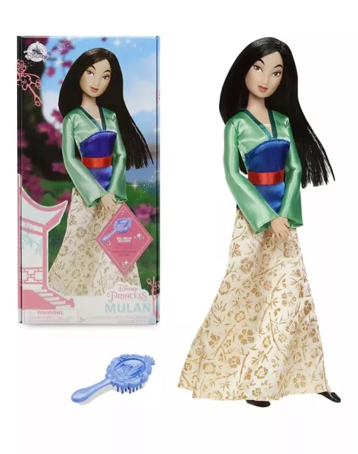 Disney Store Mulan Classic Doll with Sparkling Dress - Brand New Sealed Official