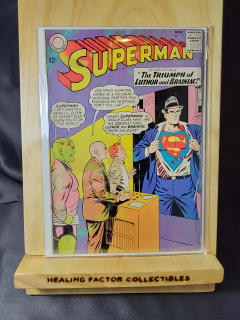 Superman #173 1964 DC Comics Dorfman Swan Lex Luthor / Brainiac Team up
