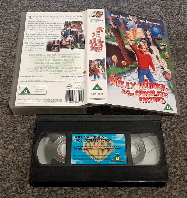 WILLY WONKA & The Chocolate Factory Gene Wilder Pal Vhs Video Kids