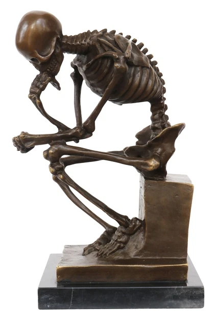 Statuette De Patinage De Vitesse Style Antique - Bronze, Collection Et Trophée
