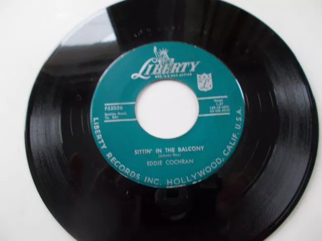 EDDIE COCHRAN "sittin' in the balcony/dark lonely street "1957