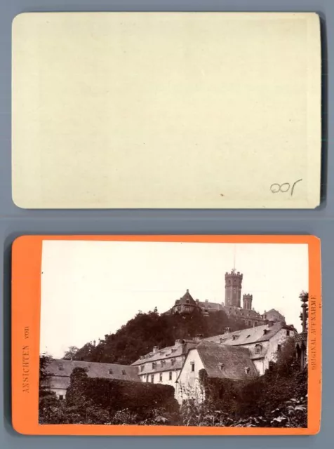 Allemagne, Balduinstein Le château  CDV vintage albumen carte de visite,  Tira