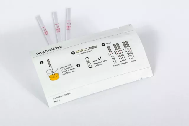 Drogentest Morphine/Opiate 300ng/mL 10 Teststreifen