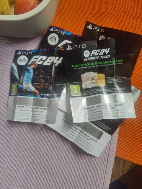 EA Sports FC24 PS5 Full Game Plus Ultimate Team Codes