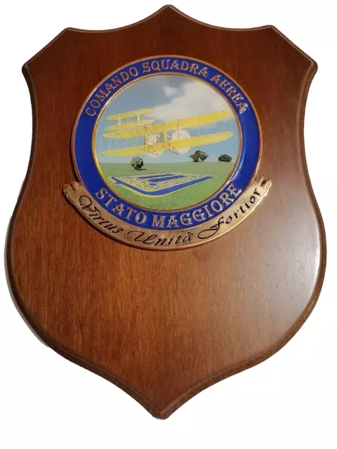 CREST STATO MAGGIORE COMANDO SQUADRA AEREA AERONAUTICA MILITARE 18x24,5 cm