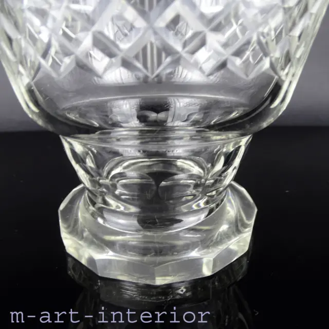 Antike Vase Kristallglas Glas Vase, 19th Anglo-Irish Cut Crystal 1800-1820 🌸 7