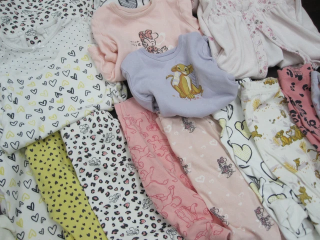 Baby Girl Clothing Bundle Size 3-6 Months Job Lot Pink White Disney 4
