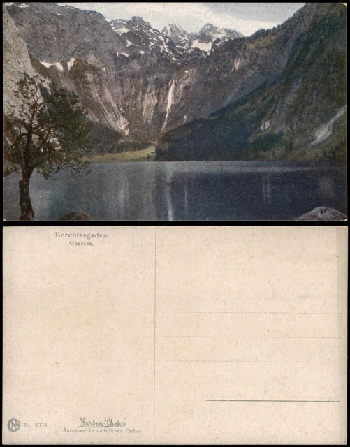 Ansichtskarte Berchtesgaden Obersee See Bayr. Alpen 1920