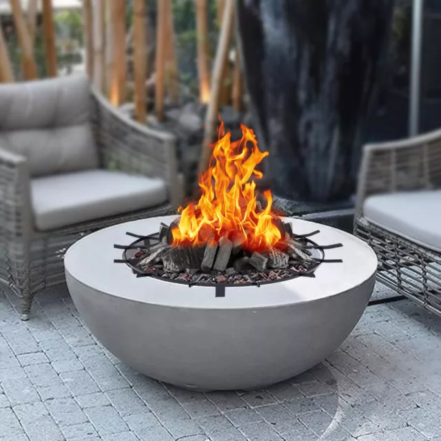 Black Fire Pit Grate Fire Pit Grate Strong w/ 1 Pair* Gloves&1* Fire-tong