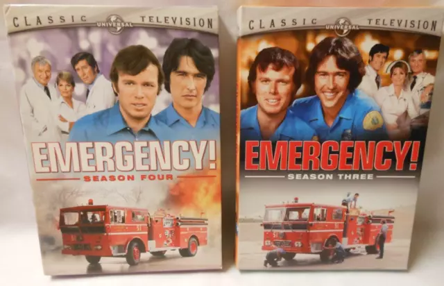 Emergency!  TV SHOW DVD Season 3 2007 AND 4 2008 5 DISK SETS. UNIVERSAL