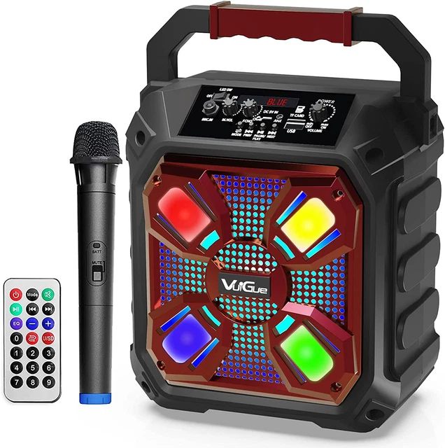 Karaoke Machine for Kids, Vuigue Portable Bluetooth Speaker PA System