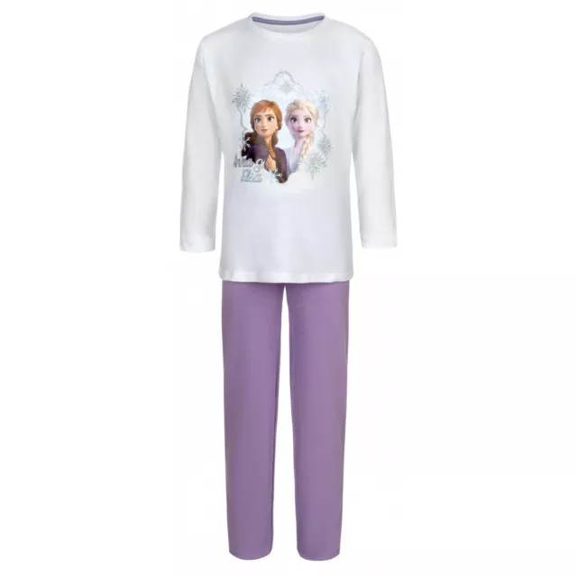 Disney Frozen Schlafanzug MädchenPyjama Elsa Kinder Nachtwäsche 110-128 rosa