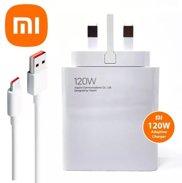 Free Shipping! Genuine Xiaomi Mi 120W Power Adapter Super Charger UK EU US Plug