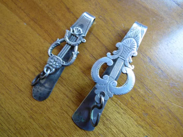 Deux clavets Argent de chatelaine montres à gousset/coq