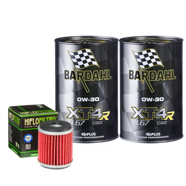 Set Entretien Huile Bardahl XT4R 0W30 Filtre Pour Betamotor 125 RR Enduro R 2019