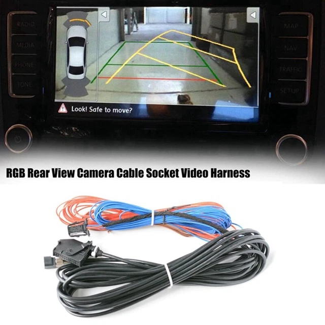 APPLY TO RCD510 RNS510 RNS315 RGB Rear View Camera Cable for Jette T1F7 ...