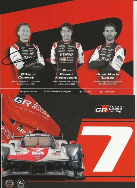 CARTE CARD DEDICACEE 24 Heures Du Mans 2025 Toyota #8 Le Mans 24H EUR 5